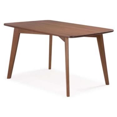 Imagem de Mesa De Madeira Retrô 1,60 M X 80 Cm Coleção Scandian Amendoado