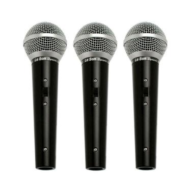 Imagem de Microfone Ls 50 Dinamico Kit Com 3 Unidades