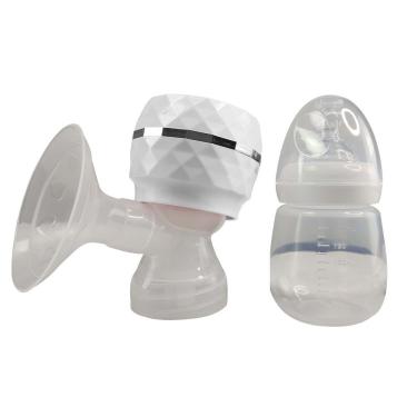 Imagem de Bomba De Tirar Leite Materno Extratora Amamentação Elétrica Bateria Recarregável Mamadeira Massagem Portatil Usb