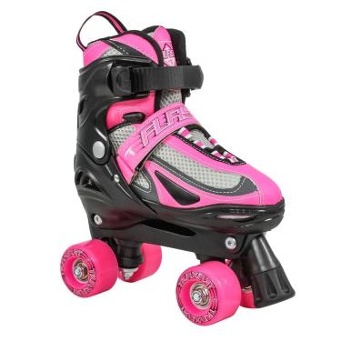 Imagem de Patins Infantil Quad Traxart Flash 54mm Abec-7 Par Tam 32-35