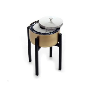 Imagem de Lareira Modelo Tocha Dourada Pequena Ecológica - K3 Imports