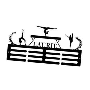 Imagem de menolana Organizador de armazenamento, porta-medalhas esportivo, montado na parede, multiuso, economiza espaço, resistente para exibição de prêmios em corridas, 40x19.8 Cm