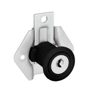 Imagem de Fechadura Móveis Gaveta Armário Stam 301 22mm Preto Fosco