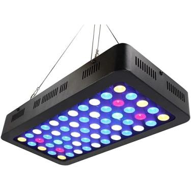 Imagem de Luz De Aquário Led De 165w, Luz Coral Led Regulável De Espectro Completo Com 2 Interruptores Para Iluminação De Aquário Azul Branco De Recife De água Salgada