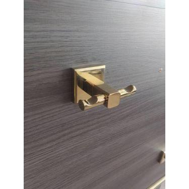 Imagem de Cabide Gancho Metal Dourado - Azetta, Dourado
