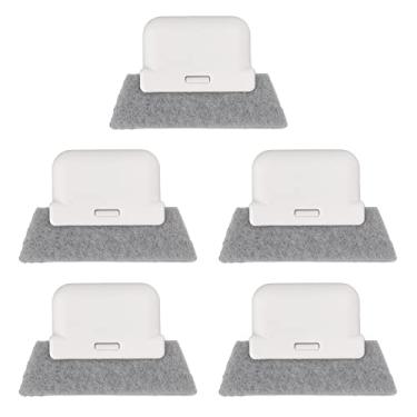 Imagem de Phefop Janela Track Cleaning Brush Rascador, Pincel de Limpeza de Lacunas de Ranhura Janela, Computador de Mão, Fenda de Quatro Camadas para Squeegees de Sucata de Ferramentas de