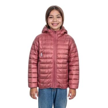 Imagem de Blusa Jaqueta Forrada Puffer Unissex Infantil - Rey Shop, Rose, 6