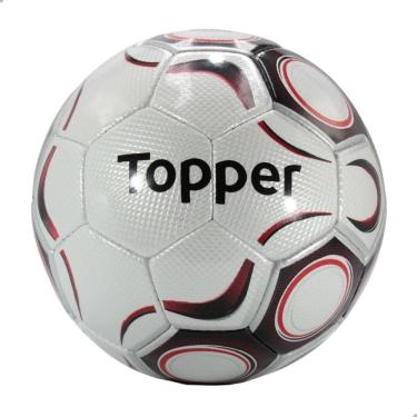 Imagem de Bola De Futebol Campo Topper 7232 Maestro Pro C/C Branca Preta e Vermelha