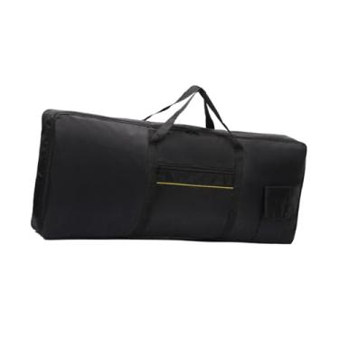 Imagem de MERIGLARE Estojo para teclado de 88 teclas, bolsa portátil com alça, acessórios, bolsa acolchoada para teclado, estojo para piano, para apresentações em turnês