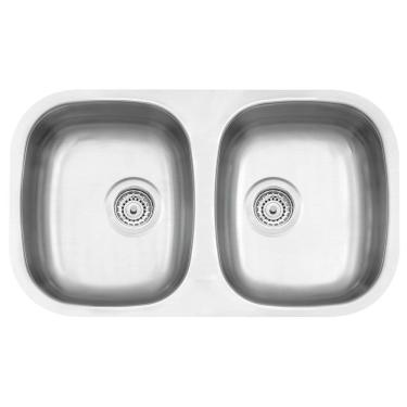 Imagem de Cuba de embutir Tramontina Isis 2C 34 BL em Aço Inox Acetinado 72x40 cm Aço Inox