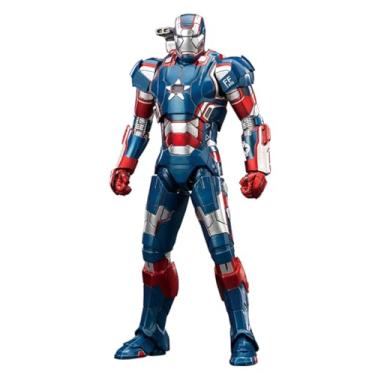 Imagem de HiPlay ZD Toys Collectible Figure Full Set: Anniversary Series Non-Luminous Version: War Machine Patriot 1.0 (1906-52), 1:10 Scale Miniature Action Figurine BFGZZJQAGZ