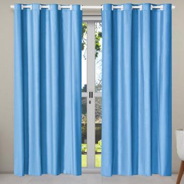 Imagem de Cortina Blackout 2,20m x 1,30m Blecaute Corta 100% A Luz para Sala Qua