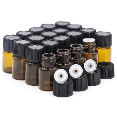 Imagem de Frasco De Vidro Ambar 2Ml Com Bico Gotejador - 10 Unidades - Puro e es