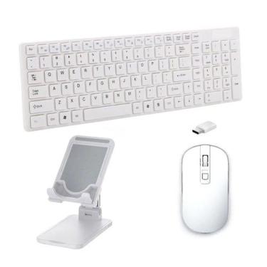 Imagem de Teclado, Mouse e Suporte Galaxy Tab S5e 10.5" T725 Branco - BDNET