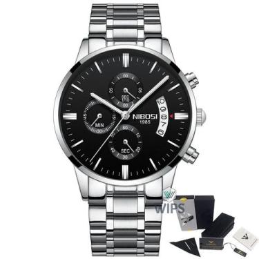 Imagem de Relógio Masculino Analógico Cronógrafo Funcional Original - Nibosi, Pr