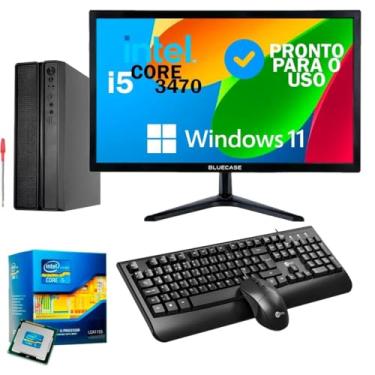Imagem de MINI COMPUTADOR COMPLETO INTEL I5 3ª, 16GB DDR3, SSD 240GB + MONITOR 19" + KIT TECLADO E MOUSE