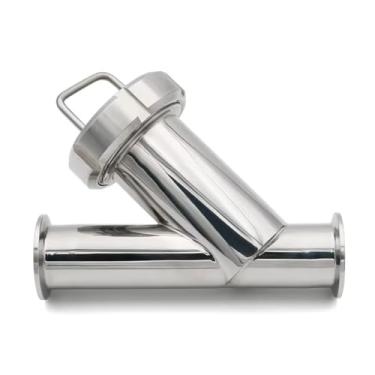 Imagem de Stainless Steel Y-Strainer 1" Tri Clamp 60-300 Mesh - Sanitary Filter for Beer, Dairy, Cosmetics - SS304, 25mm Pipe Fit(60 mesh)