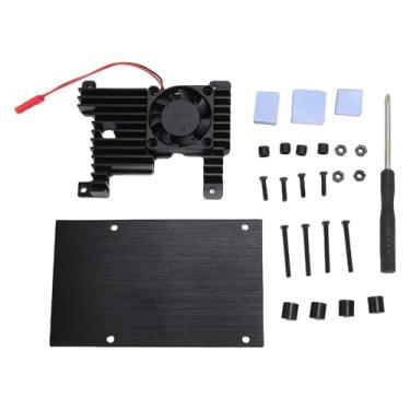 Imagem de Zopsc Casos de Gabinete de Liga de Alumínio, Caixa de Proteção da Placa de Desenvolvimento Laranja Pi 3b Com Ventilador de Resfriamento Passivo e Almofadas Condutivas Térmicas,