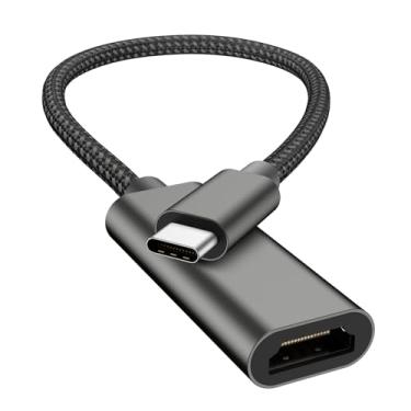 Imagem de Adaptador USB C para HDMI 4K a 60Hz, [Alta velocidade, Thunderbolt 3/4/5] para iPhone 15 16 Pro Max, MacBook Pro, MacBook Air, iPad Pro/Air, iMac, Pixelbook, Dell XPS, Galaxy, Surface, Chromebook e