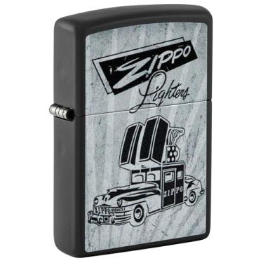 Imagem de Zippo Isqueiro de bolso preto fosco para carro