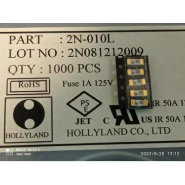 Imagem de 50x Fusivel 1amp 125v 6x3mm Smd 2n-010l Hollyland
