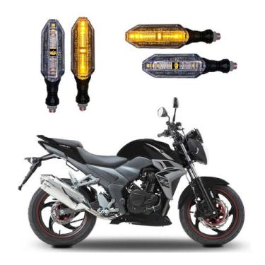 Imagem de KIT 4 Setas Esportivas Pisca de Led Modelo P26 Para Moto DAFRA NEXT 30