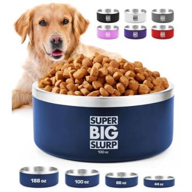Imagem de Dog Bowl Tuff Pupper em aço inoxidável isolado pesado