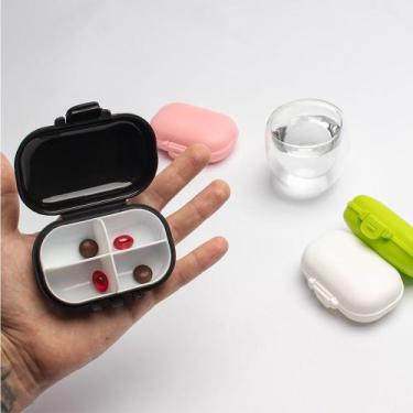 Imagem de Porta Comprimidos 4 Divisórias - Kit Com 4 Unidades - Pronto Print, Pi