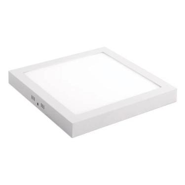 Imagem de Luminaria led sobrepor quadrada slim 24w 3000k kian