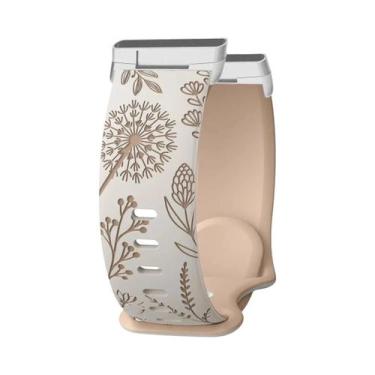 Imagem de Pulseira De Substituição De Silicone Macio Bicolor Para Mulheres Fitbi