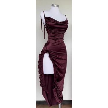 Imagem de Vestido Halter Sexy Y2K Feminino - Verão - Estilo Europeu e Americano,