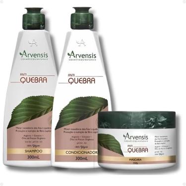 Imagem de Kit Arvensis Anti Quebra: Shampoo 300ml, Condicionador 300ml e Máscara 250g