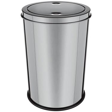 Imagem de Lixeira Euro Design com Tampa Basculante Inox - 12L