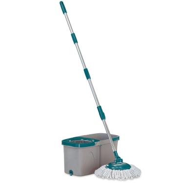 Imagem de Mop Giratório Duas Águas Fit Flashlimp MOP7504 - Cinza/Verde Esmeralda