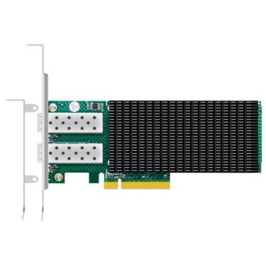 Imagem de GLOTRENDS Placa de rede Ethernet ST7341 de 2 portas 25G SFP28 com controlador Intel E810-XXVAM2, interface PCIE 4.0 X8, suporta Windows 11/10/Windows Server/Linux/RHEL/SLES/Ubuntu/Debian/Freebsd
