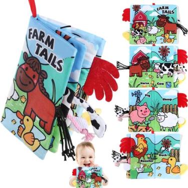 Imagem de Sensory Baby Books chochumy 0-6 meses Tummy Time Toys 6-12M