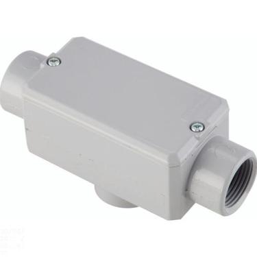 Imagem de Condulete fixo tipo "TB" Tramontina 1.1/4" - com tampa - com rosca NPT