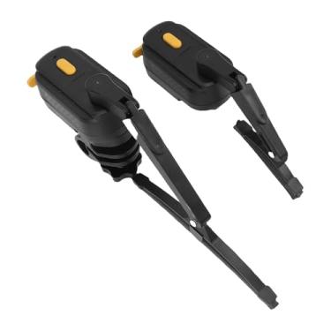 Imagem de Asixxsix Limpa-para-brisas para capacete de moto, kit de limpa-para-brisas ajustável e à prova de água recarregável com interruptor de 2 velocidades e chave de controlo