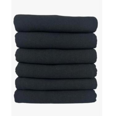 Imagem de 1 pano de copa prato pé de galinha 41x68 preto lmt