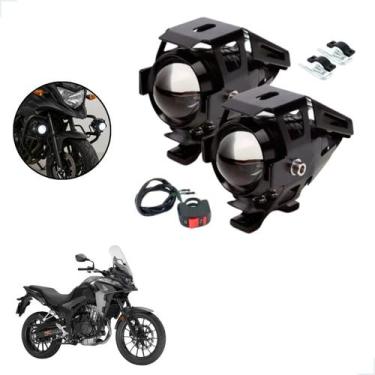 Imagem de Par Farol Milha LED U5 Universal Moto Honda CB500X 2017 2018 2019 U5 6