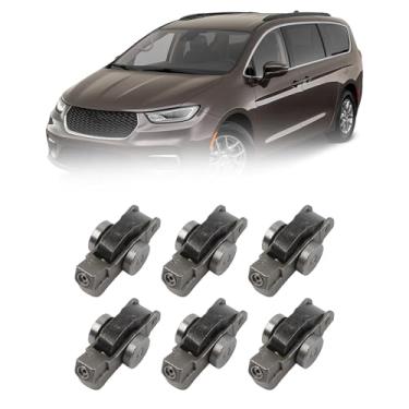 Imagem de Dasbecan 5047896AD 6 peças de balancim de válvula compatíveis com Chrysler Pacifica Voyager| Dodge Durango| Jeep Gladiator Wrangler Grand Cherokee| Ram ProMaster 1500, 3.6L Replace# 5047896AC