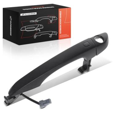 Imagem de A-Premium Maçaneta externa dianteira esquerda do lado do motorista compatível com Hyundai Tucson 2016-2021, com sistema de chave inteligente, preto com primer