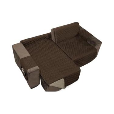 Imagem de Capa Para Sofá RetráTil 2 MóDulos – Protetor ReclináVel Dupla Face, VersáTil Para Casa(Marrom/Caqui,2,00)