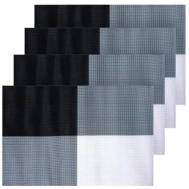 Imagem de Conjunto jogo americano premier sousplat pvc cinza - 4 peças