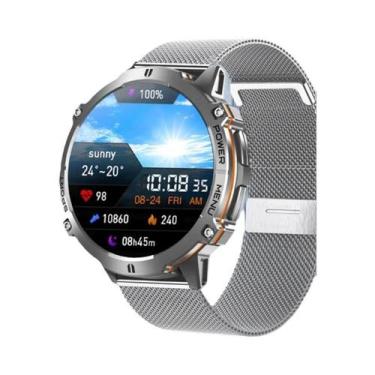 Imagem de Relógio Inteligente Militar Masculino Com Tela AMOLED HD De 1,73 Poleg