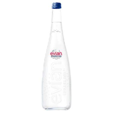 Imagem de Água mineral evian sparkling com gás vidro 750ml