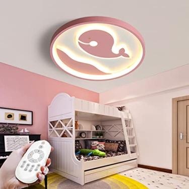 Imagem de Luminária de teto infantil LED, luz de teto moderna, regulável, com controle remoto, lustre, desenho animado, menino, menina, quarto, sala de estar, iluminação interna, escritório, varanda,