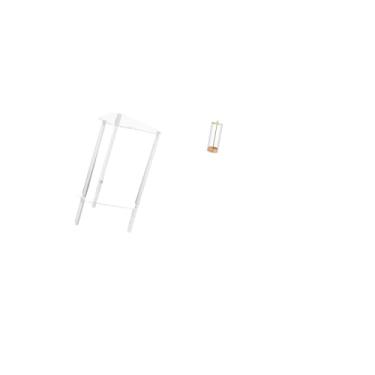 Imagem de Fenteer Mesa Lateral Minimalista de Acrílico Transparente com Organizador de Canudo, Criado-mudo Moderno E Suporte Reutilizável para Sala de Estar, Quarto, Es