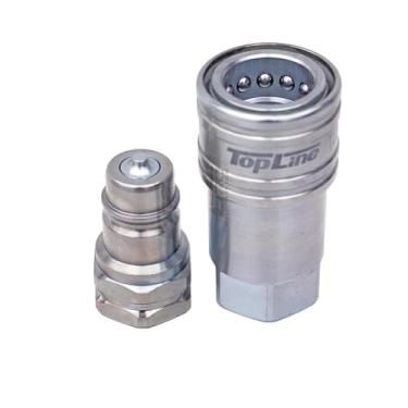 Imagem de TL35 1/5.1 cm SAE Rosca 1/2 Ag Hidráulica Conexão Rápida Acoplador Válvula Poppet ISO5675 (3/4-16 UNF ORB)