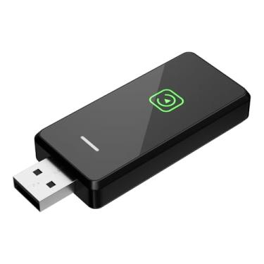 Imagem de Adaptador Carplay sem fio e Android Auto 2025 Upgrade CarPlay com fio para sem fio, design mini USB 2 em 1 com conexão rápida e estável para Apple iOS 10+, versão Android 11+